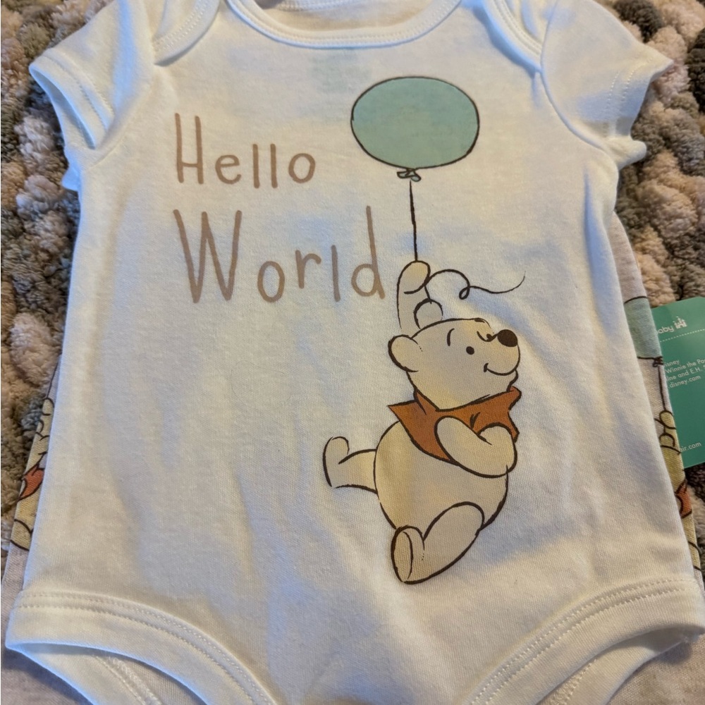 Disney Baby Winnie the Pooh lot 6-9 months- 4 outfits - Picture 4 of 7